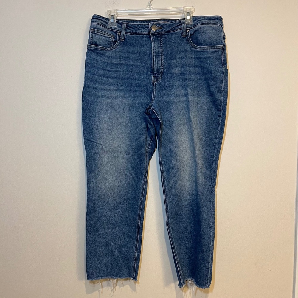Kut from the Kloth Jeans Rachael Fab‎ Ab Mom Jean Stretch Raw Hem High Rise 16